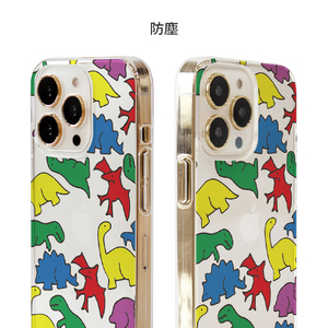 Dparks iPhone 14用ソフトクリアケース カラフルザウルス DS24127I14-イメージ8