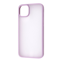 レイアウト iPhone 14 Plus用マットハイブリッドケース SHEER シアーホワイト/ラベンダー RT-P38BS4/WLD
