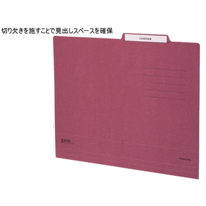 コクヨ NEOS 個別フォルダー A4 ワインレッド 10枚 F010584-A4-NEIF-DR-イメージ2