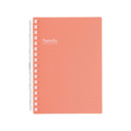 リヒトラブ Pastello ツイストノート A6 17穴 レッド FC09874-N1964-3