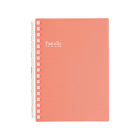 リヒトラブ Pastello ツイストノート A6 17穴 レッド FC09874-N1964-3
