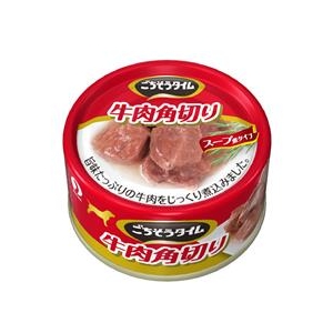 ペットライン ごちそうタイム 牛肉角切り 80G ｺﾞﾁｿｳTｷﾞﾕｳﾆｸ80G-A-イメージ1