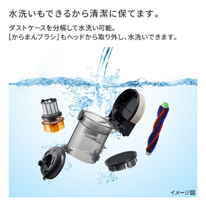 日立 サイクロンクリーナー 自走式パワーブラシ パワかるサイクロン マーブルアイボリー CV-SP300R C-イメージ11