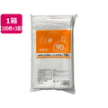 Forestway 詰替用ゴミ袋 半透明 90L 100枚×3袋 1箱(3袋) F870031-FRW669122
