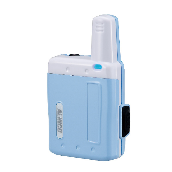 アルインコ 超小型特定小電力トランシーバー ラペルトーク アクアブルー DJPX5A 突起物除く 内蔵電池