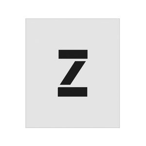 アイマーク ステンシル Z 文字サイズ150×95mm FC815JD-8186141-イメージ1