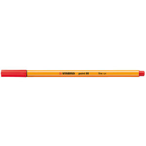 スタビロ 水性サインペン ポイント88 細字 0.4mm レッド FCV3580-88-40-イメージ1