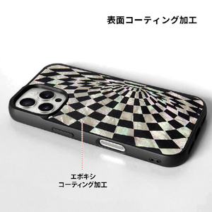ikins iPhone 16 Pro用天然貝ケース 錯視 I27128I16PR-イメージ4