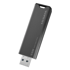 I・Oデータ スティック型SSD(500GB) グレー×ブラック SSPS-US500GR I・Oデータ スティック型SSD(500GB) グレー×ブラック SSPS-US500GR