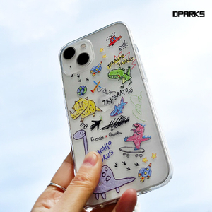 Dparks iPhone 14用ソフトクリアケース DINO BRACHIOSAURUS DS24129I14-イメージ14