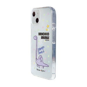 Dparks iPhone 14用ソフトクリアケース DINO BRACHIOSAURUS DS24129I14-イメージ2