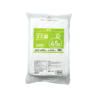 Forestway 詰替用ゴミ袋 透明 45L 100枚 1袋 F870032FRW669139