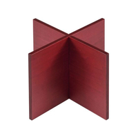 江部松商事 EBM/木製 組立十字スタンド 赤 200×200×150mm FC936LB-1026070