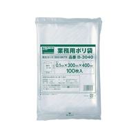トラスコ中山 TRUSCO 厚手ポリ袋 縦400×横300×t0.1 透明 (100枚入) FC109GS-3539679