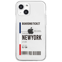 Dparks iPhone 13 mini用ソフトクリアケース City NEWYORK DS21129I13MN