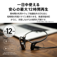 AVIOT WB-E1M-BK 骨伝導イヤフォン Openpiece Elite metallic black