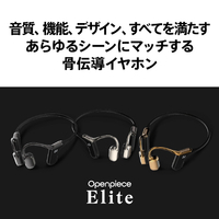 AVIOT WB-E1M-BK 骨伝導イヤホン Openpiece Elite metallic black