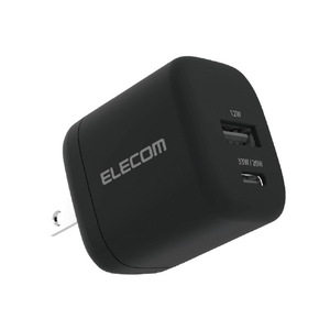 エレコム USB Power Delivery 33W AC充電器(C×1+A×1) ブラック MPA-AC11433BK-イメージ1