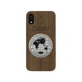 National Geographic iPhone XR用ケース Metal-Deco Wood Case ウォルナット NG14129I61
