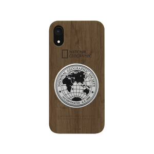 National Geographic iPhone XR用ケース Metal-Deco Wood Case ウォルナット NG14129I61-イメージ1