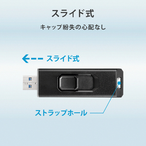 I・Oデータ スティック型SSD(1TB) グレー×ブラック SSPS-US1GR-イメージ5