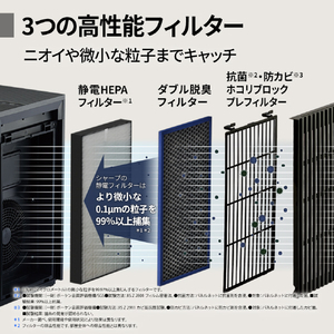 シャープ 空気清浄機 グレー系 FP-U120-H-イメージ6