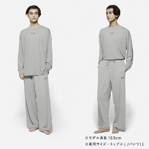 SIXPAD SIXPAD Recovery Wear Sleep Top ライトグレー LL SIXPAD ライトグレー LLサイズ SW-AC-24D-LL-イメージ4