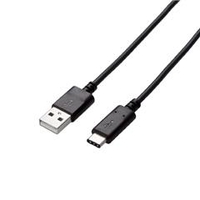 エレコム USB2．0ケーブル(認証品、A-C) 1．0m ブラック U2CAC10NBK