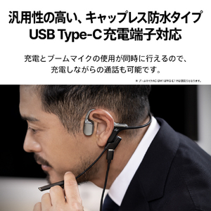 AVIOT 骨伝導イヤホン Openpiece Elite titanium silver WB-E1M-SL-イメージ15