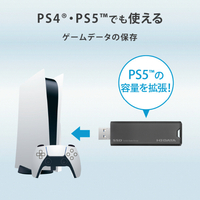 I・Oデータ SSPS-US2GR スティック型SSD(2TB) グレー×ブラック