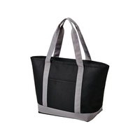 トルネ 保冷トートバッグ ワイド ブラック FC886PU-P-3615