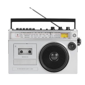 WINTECH モノラルラジカセ シルバー SCT-MB300-イメージ1