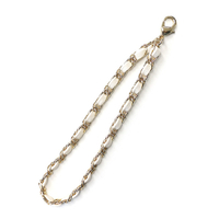 abbi Leather Chain Hand Strap アイボリー 7130CN