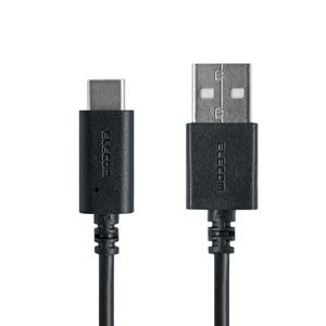 エレコム USB2．0ケーブル(準拠、A-C) 1．0m ブラック MPA-AC10BK-イメージ2