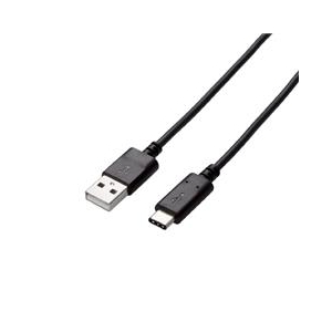 エレコム USB2．0ケーブル(認証品、A-C) 1．5m ブラック U2C-AC15NBK-イメージ1
