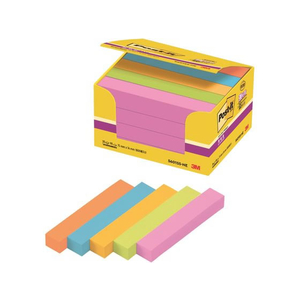 3M ポスト・イット ふせん 強粘着 エコノパック 75×14mm ネオンカラー 5色 20冊 F017865-5601SS-NE-イメージ2