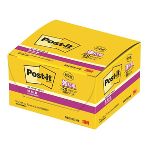 3M ポスト・イット ふせん 強粘着 エコノパック 75×14mm ネオンカラー 5色 20冊 F017865-5601SS-NE-イメージ3