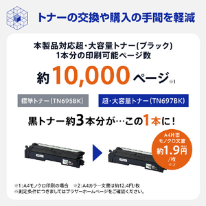 ブラザー A4カラーレーザープリンタ JUSTIO ホワイト＆グレー HL-L8570CDW-イメージ5