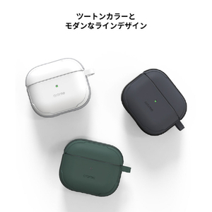 araree AirPods (第3世代)用ハイブリッドケース DUPLE ブラック AR23130AP3-イメージ4