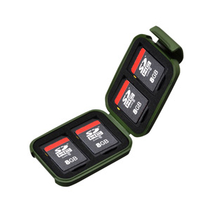 ハクバ SD/MicroSDカード用ポータブルメディアケース S アーミーグリーン DMC-20SSDGR-イメージ2