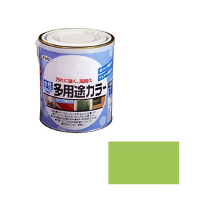 アサヒペン 水性多用途カラー 1.6L フレッシュグリーン FC701PM-イメージ1