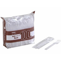 サンナップ 商い用ミニフォーク 9ｃｍ 100本入 FCF107S-MF-100G