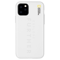 National Geographic iPhone 11 Pro用Explore Further Edition Lettering Soft Case ホワイト NG17130I58R