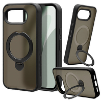 ラスタバナナ Google Pixel　10A用ＺＥＲＯＳＡＦＥ　極　回転スタンド　磁力充電対応　フロストブラック フロストブラック 9374P10AZSFBK