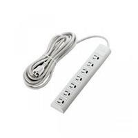 エレコム マグネット付き抜け止めタップ(5．0m・7個口 ) グレー T-H3750NM