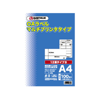 スマートバリュー OAマルチラベルB 12面100枚 FC28875-A236J