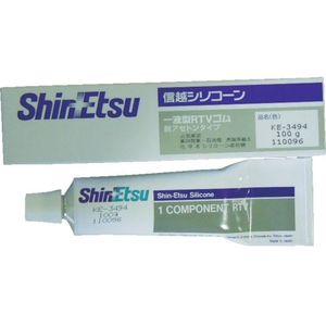 信越化学工業 シーリング 低分子シロキサン低減タイプ 100g 中粘度･難燃タイプチューブタイプ灰色100g FC598FP-4230183-イメージ1