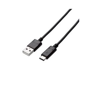 エレコム USB2．0ケーブル(認証品、A-C) 2．0m ブラック U2C-AC20NBK-イメージ1