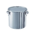 日東金属工業 ステンレスタンク　ストレートクリップ式密閉タンク（フタ付）　20L CTH-30