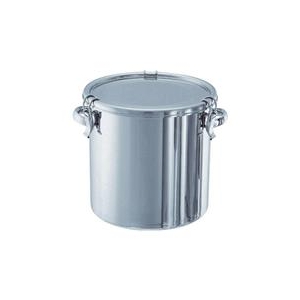 日東金属工業 ステンレスタンク　ストレートクリップ式密閉タンク（フタ付）　20L CTH-30-イメージ1